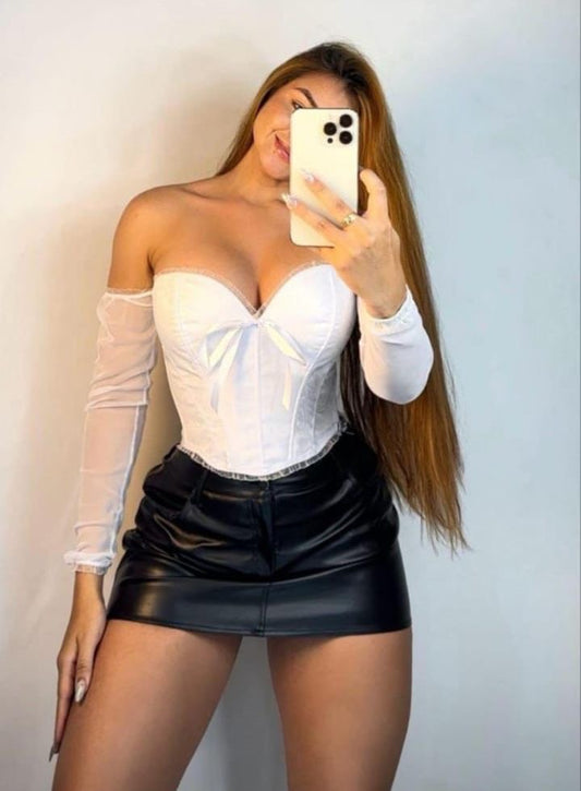 Corset manga larga